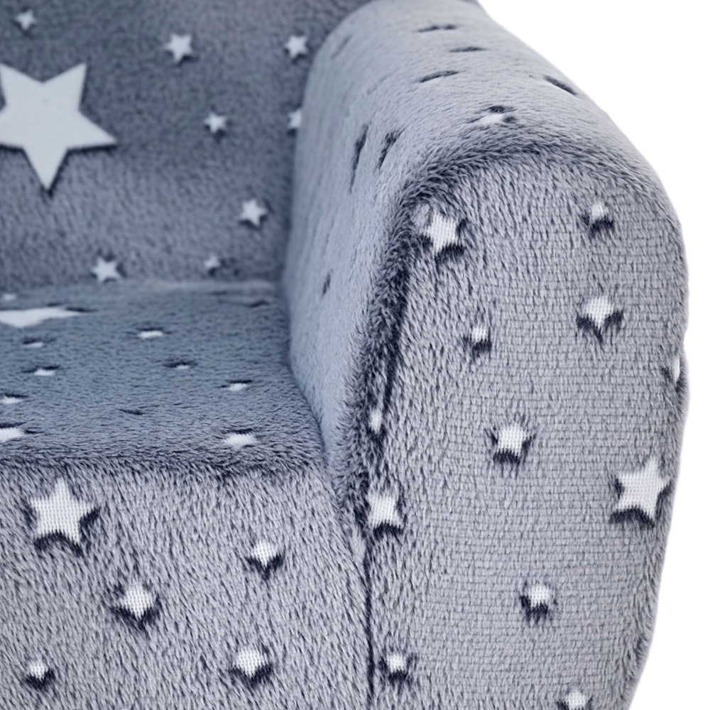 AIYAPLAY Grey Glow in the Dark Kids Armchair Image 3