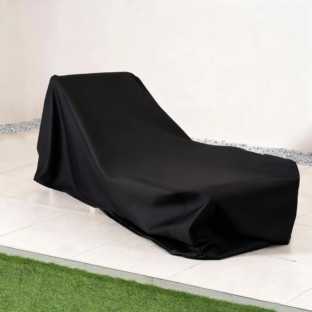 Direct Wicker Black Heavy Duty Sun Lounger Cover 76 x 218 x 86cm Image 6