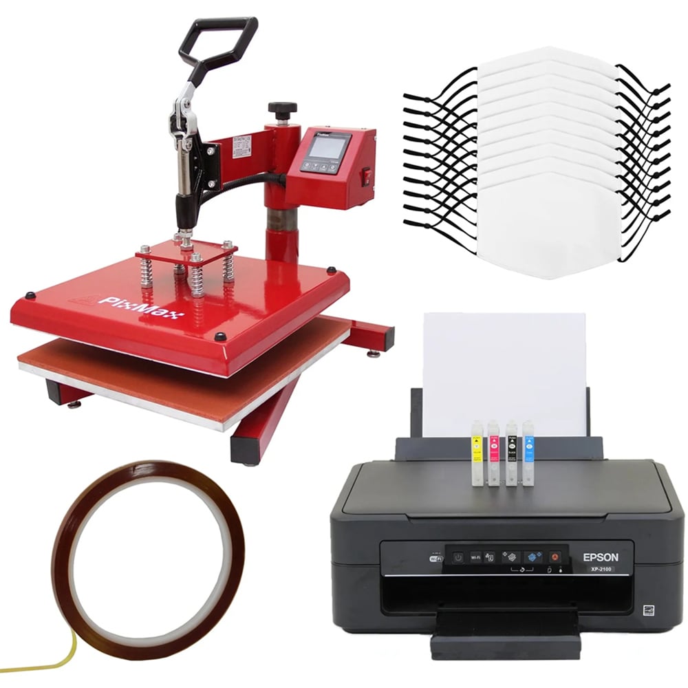 MonsterShop Swing Heat Press 38cm and Epson Printer Set Image 1