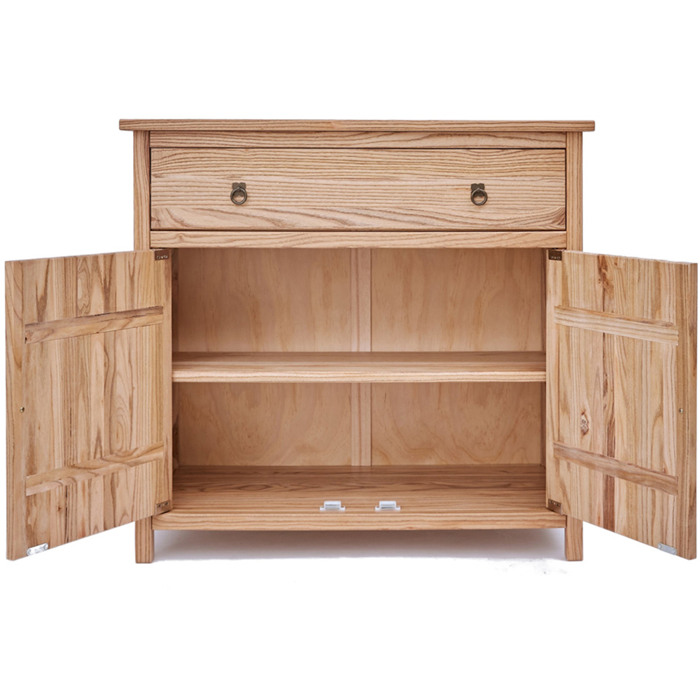 Montese 2 Door Single Drawer Light Wood Sideboard Image 6
