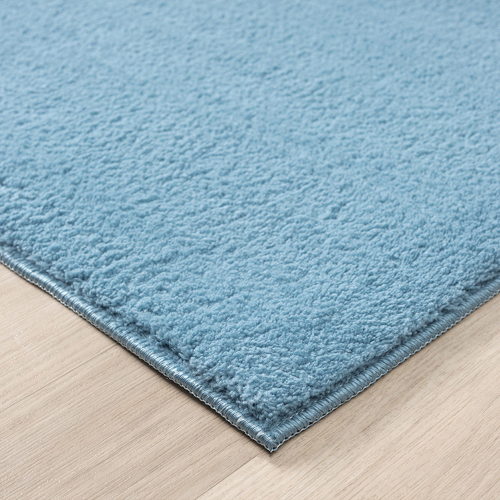 Desire Rugs Comfy Blue Anti Slip Felt Backing Rug 80 x 120cm Image 3