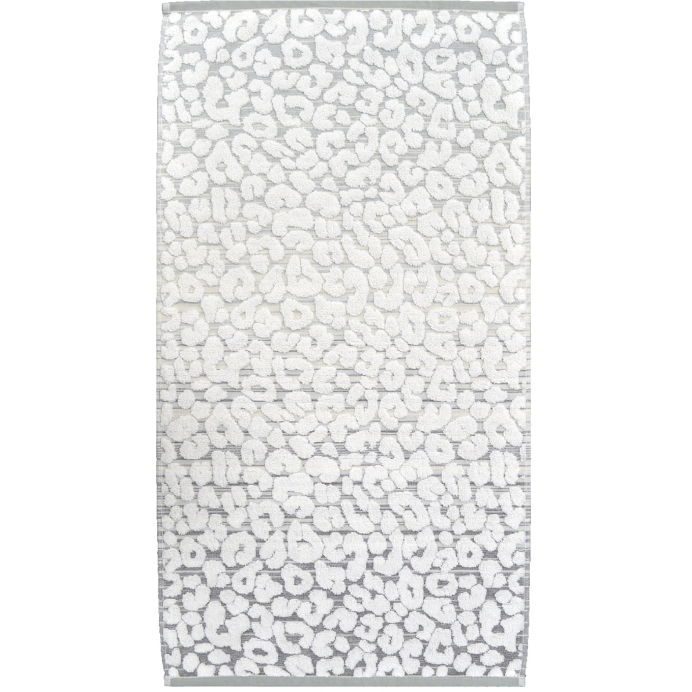 Allure Bath Fashions Luxury Jacquard Monochrome Leopard Bath Towel Image 3