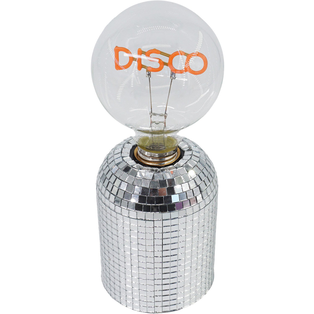 Disco Bulb Battery Operated Light	 - Silver Image 4