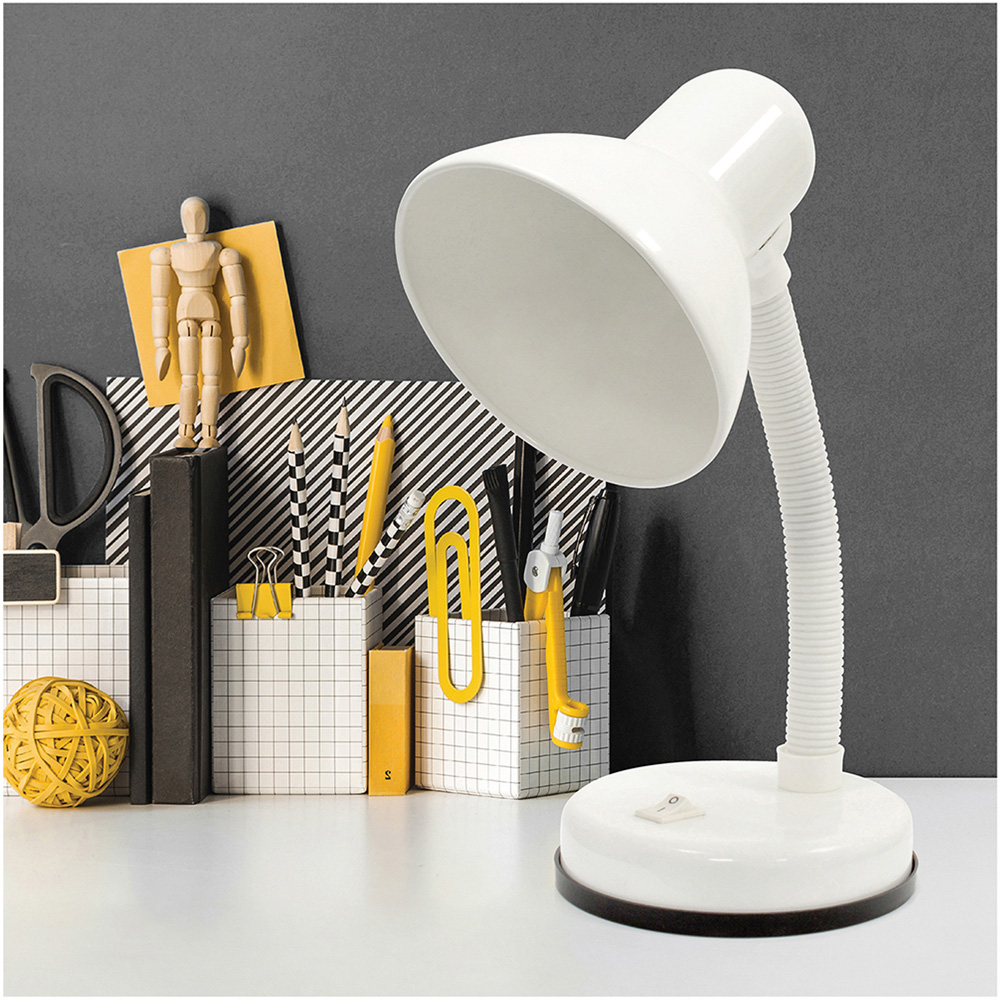 Llyotron HomeLife Flexi White Desk Lamp Image 2