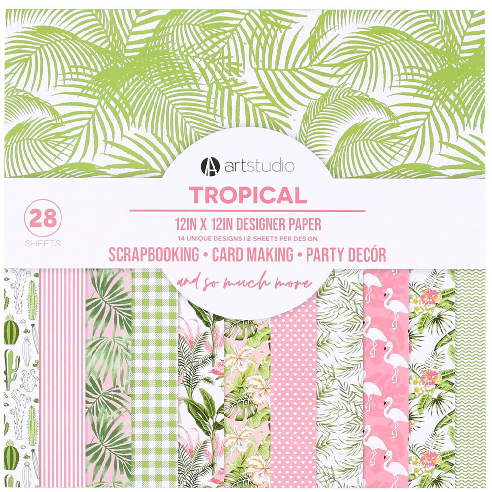 Art Studio Tropical Pink Paper Pad Image