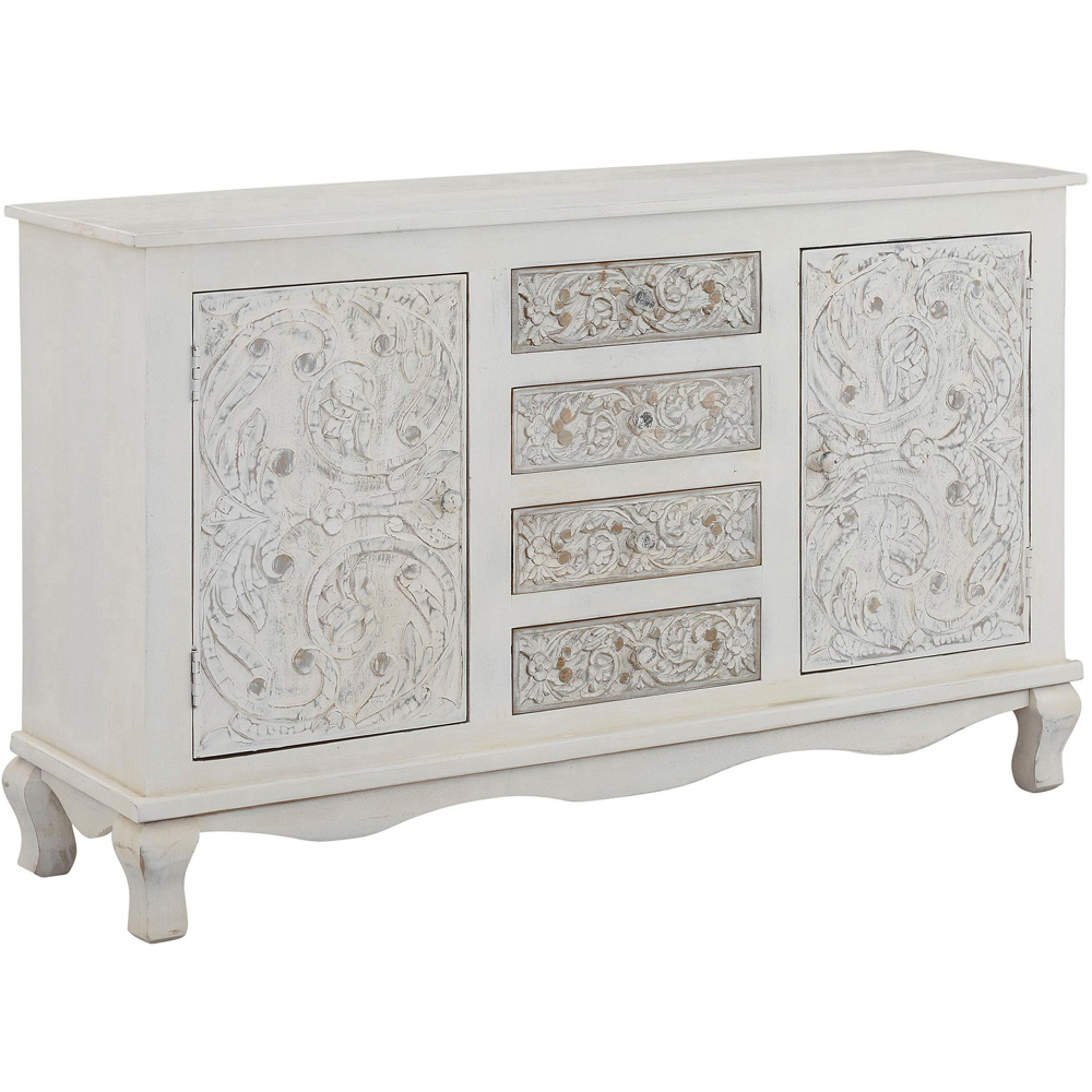 Loft24 Rajat 2 Door 4 Drawer Grey Sideboard Image 3