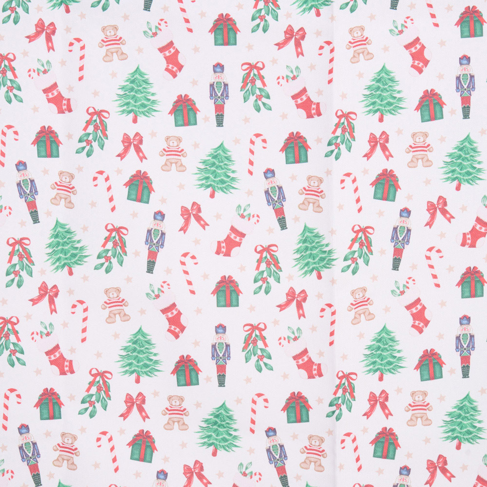 Cream Christmas Waterproof Tablecloth Image 4