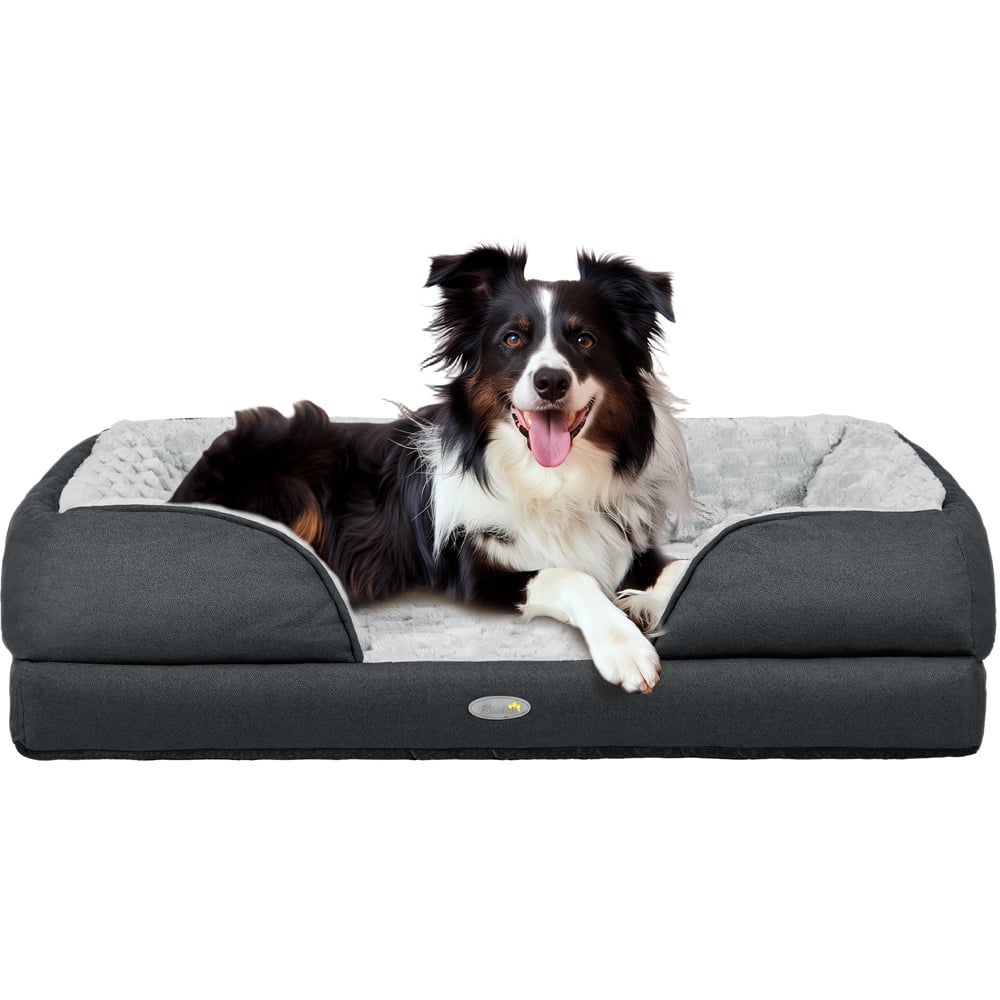PawHut Charcoal Grey Medium Dog Bed Image 1
