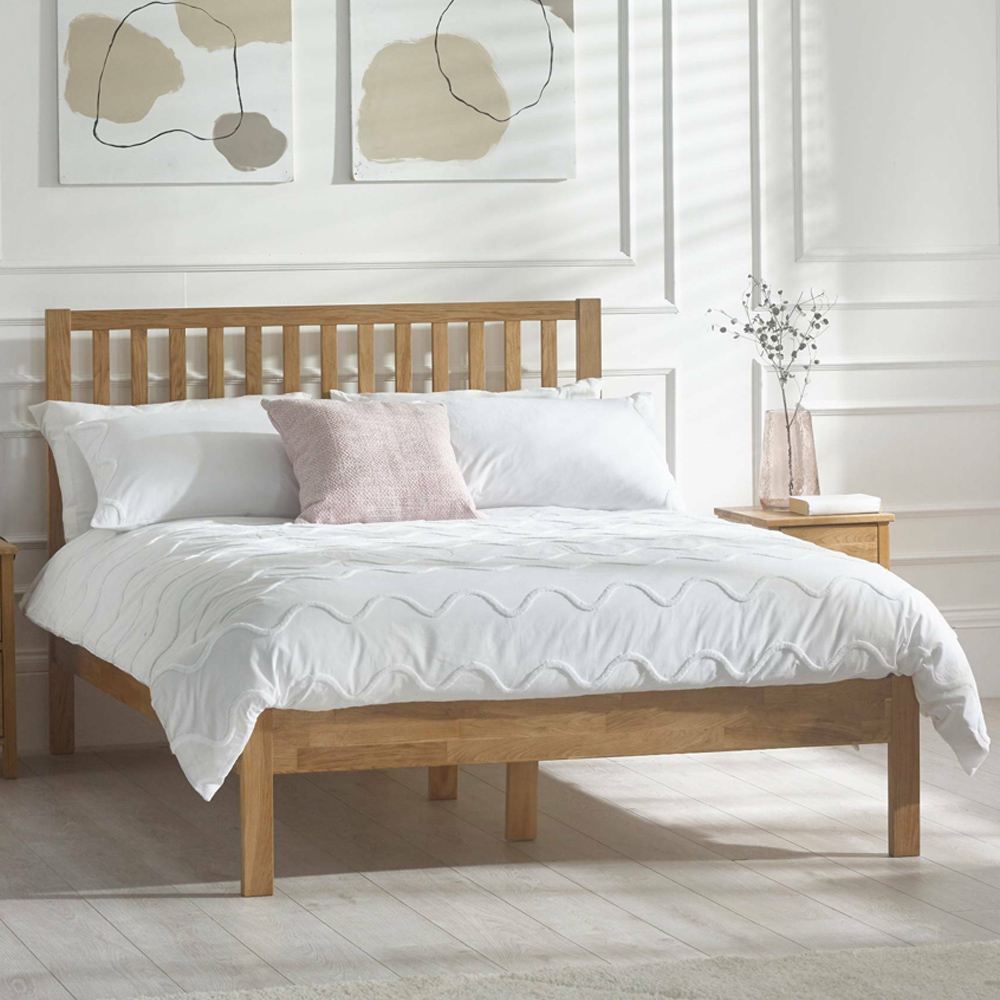 Julian Bowen Coxmoor King Size Oak Bed Image 1