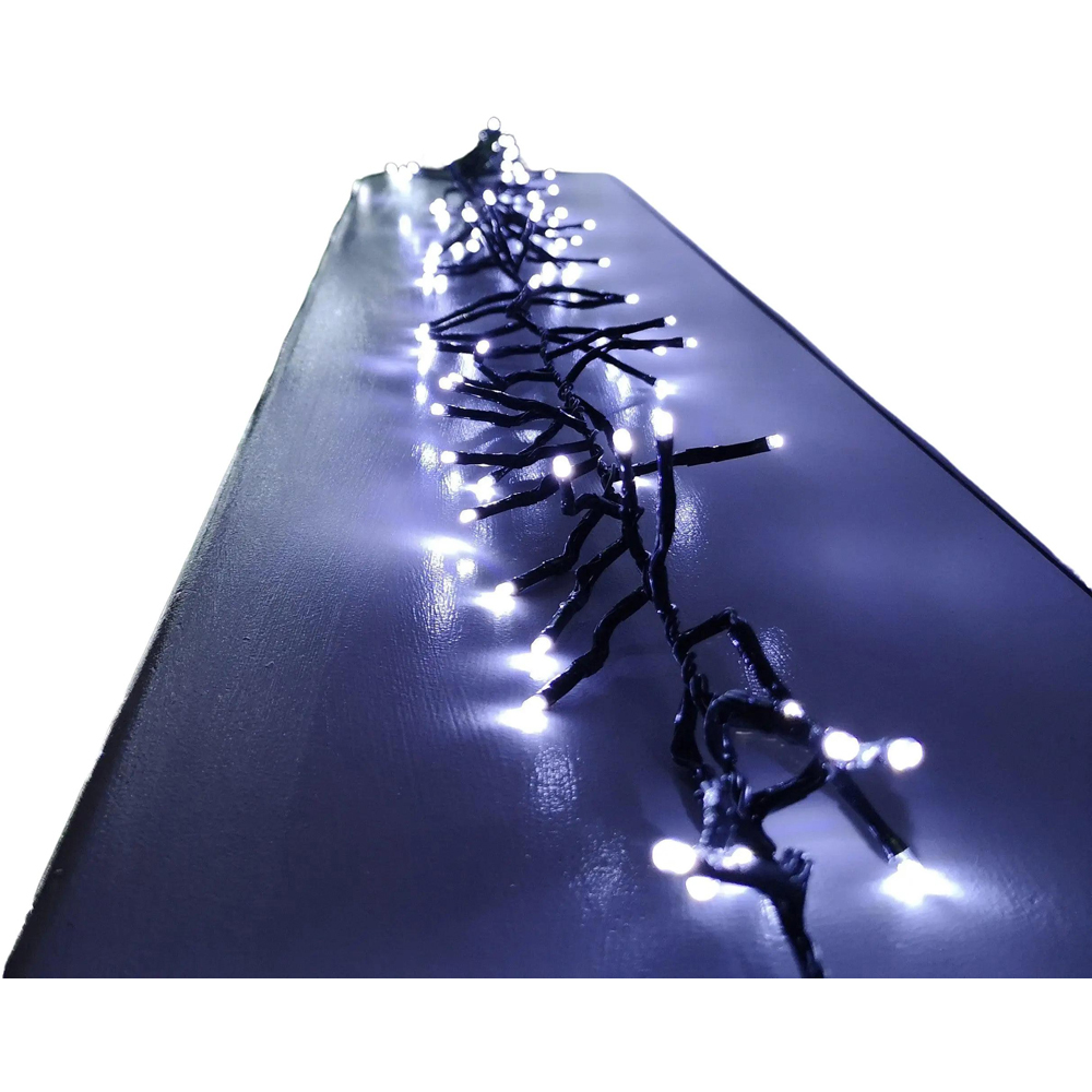 Premier ClusterBrights 2000 Cool White LED Multi-Function Green Cluster Light 25m Image 5