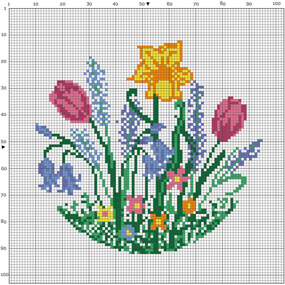 Simply Make Spring Garden Cross Stitch Craft Kit Image 6