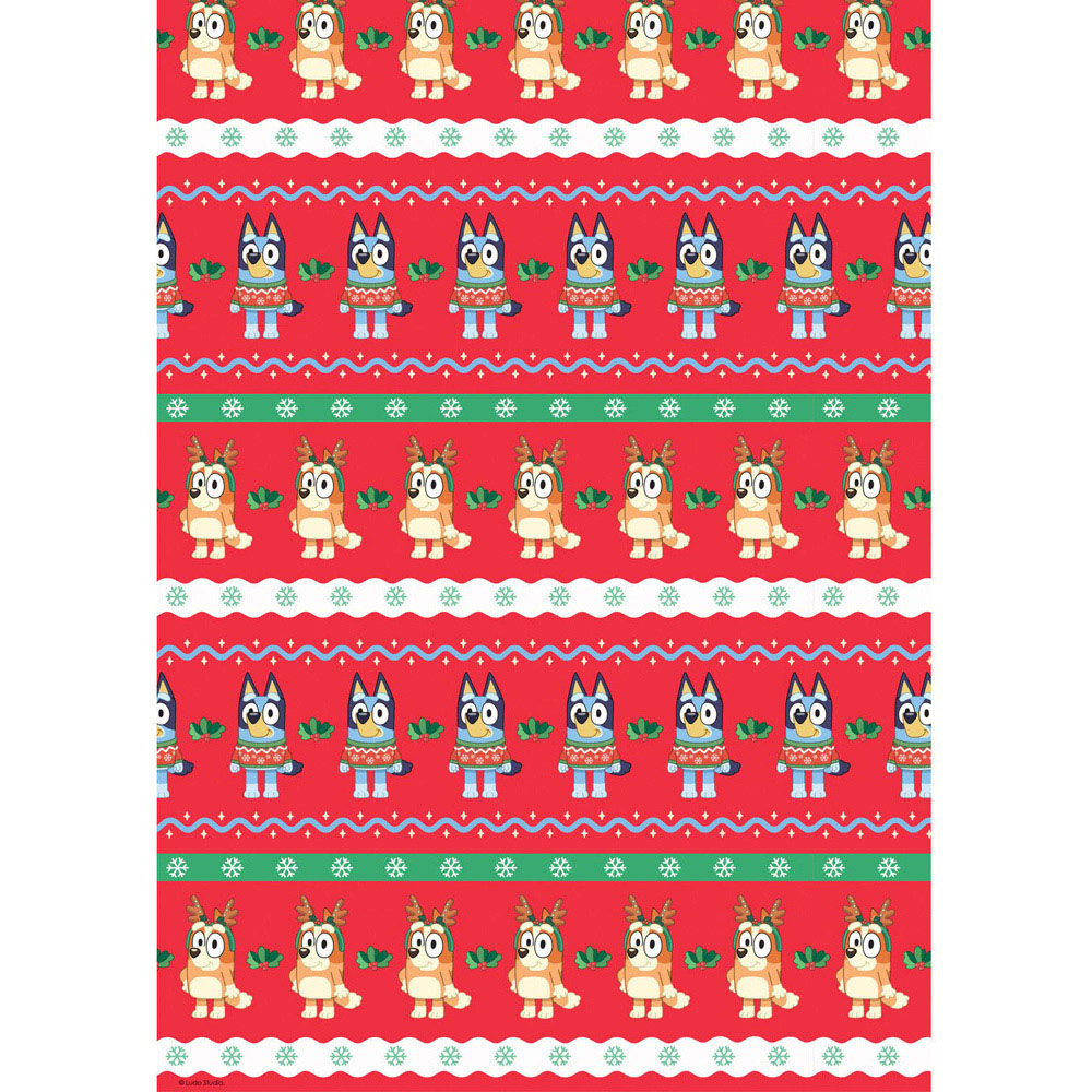 4M Bluey Gift Wrap Red Image 2