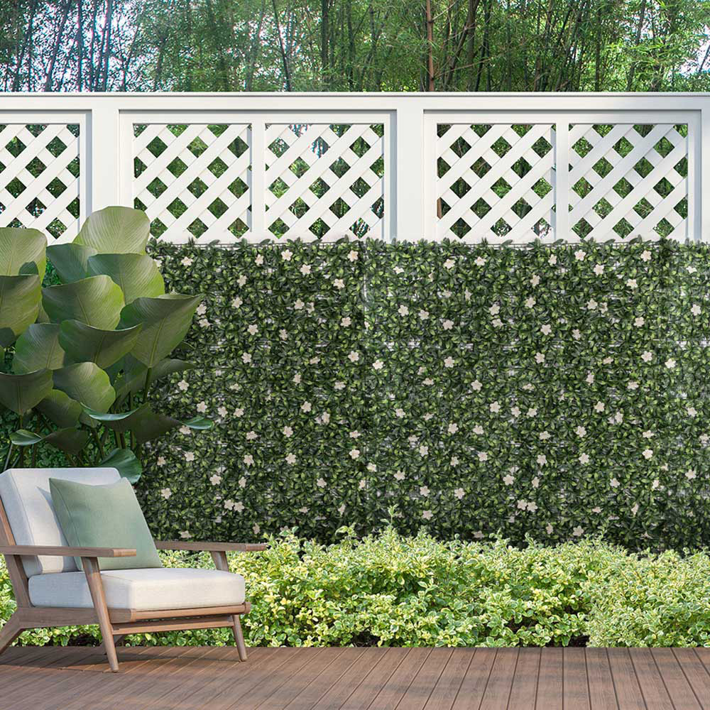 Outsunny 12 Piece Artificial plant Wall Panel Image 1