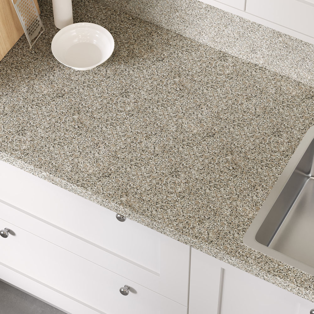 Options Plus Granite Beige Post-Formed Laminate Kitchen Breakfast Bar 4100 x 900 x 38mm Image 2