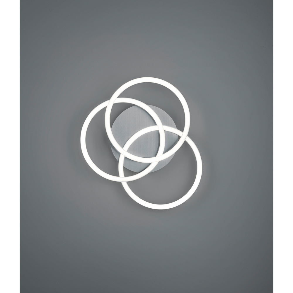 TRIO Circle Matt Nickel LED Ceiling Light Image 7