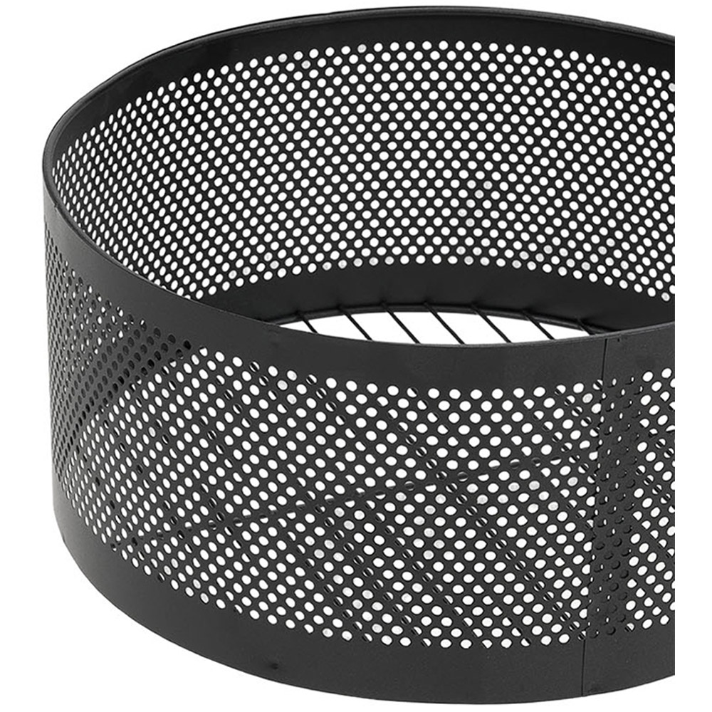 Living and Home 2-Tier Black Kitchen Storage Trolley with Rotating Basket Image 6