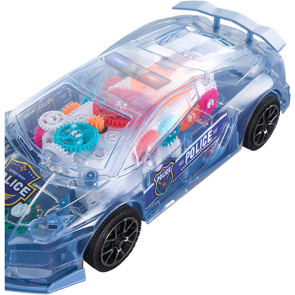H&O Direct Transparent Police Car Toy with Light Music Image 5