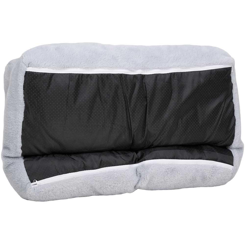 H&O Direct Large Grey Washable Cat Lounger Sofa Bed Image 4