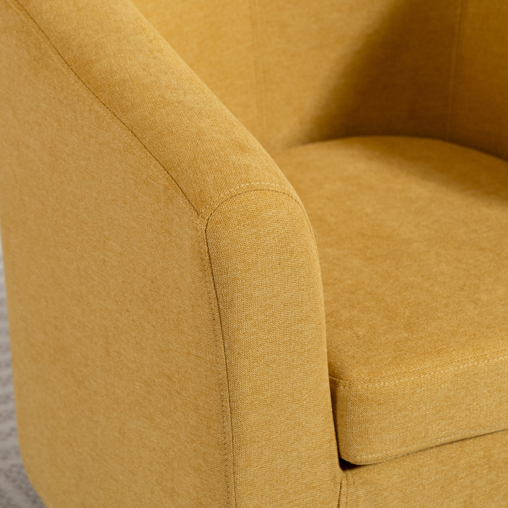 Artemis Home Millie Yellow Fabric Accent Chair Image 2