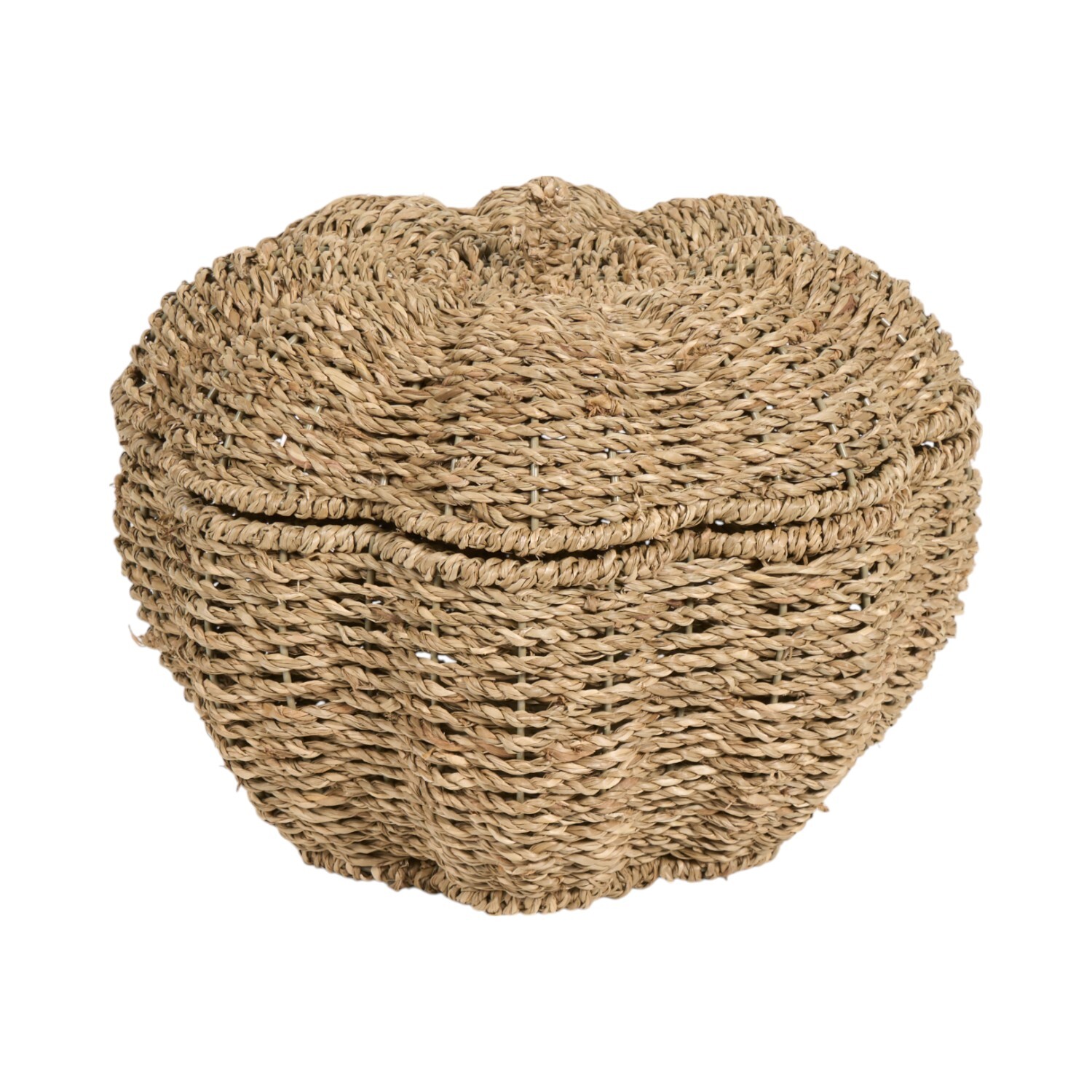 Pumpkin Woven Basket Brown Image 3