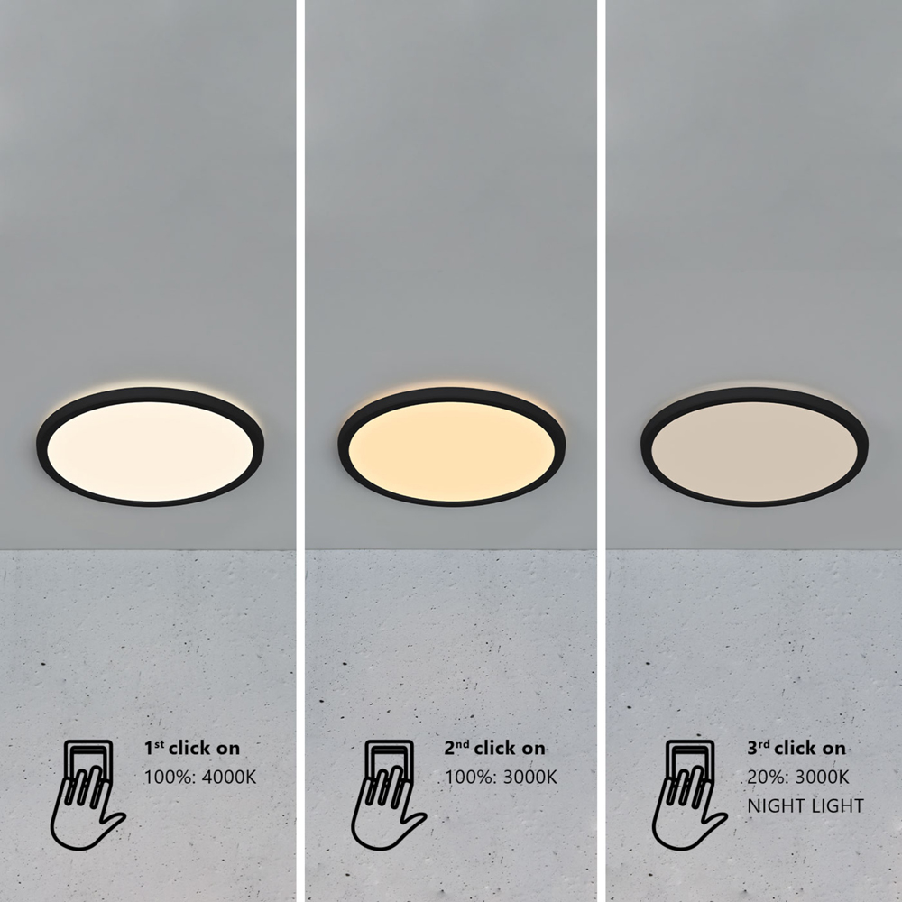 Nordlux Oja 29 Black Ceiling Light Image 8