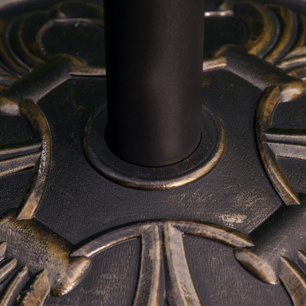 Outsunny Bronze Tone Round Parasol Base 13kg Image 3