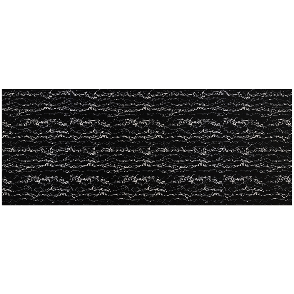 Living and Home Marble Pattern Black Self-Adhesive Wall Tile Sticker Image 2