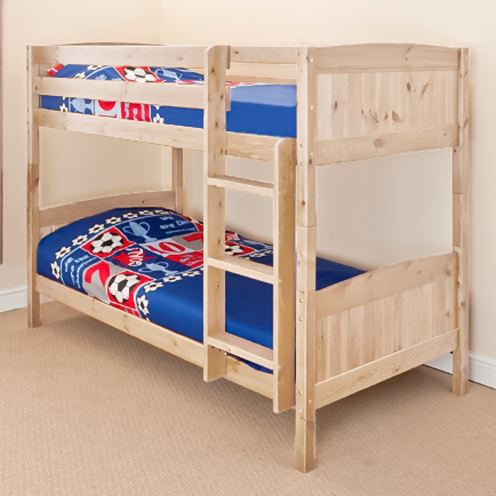 Brooklyn Shorty Classic Natural Wooden Bunk Bed Image 1