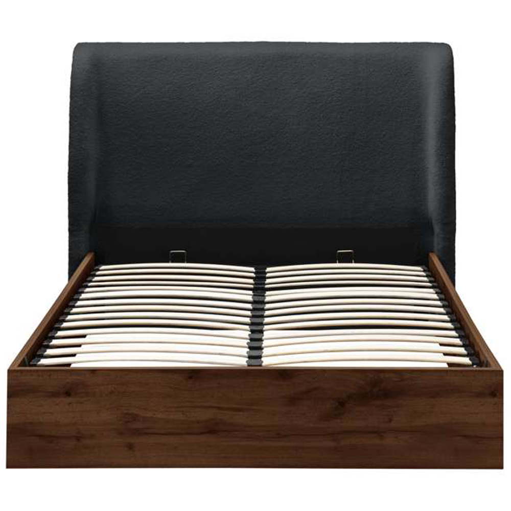 Birlea Halfden Double Ottoman Bed with Boucle Winged Headboard Image 5