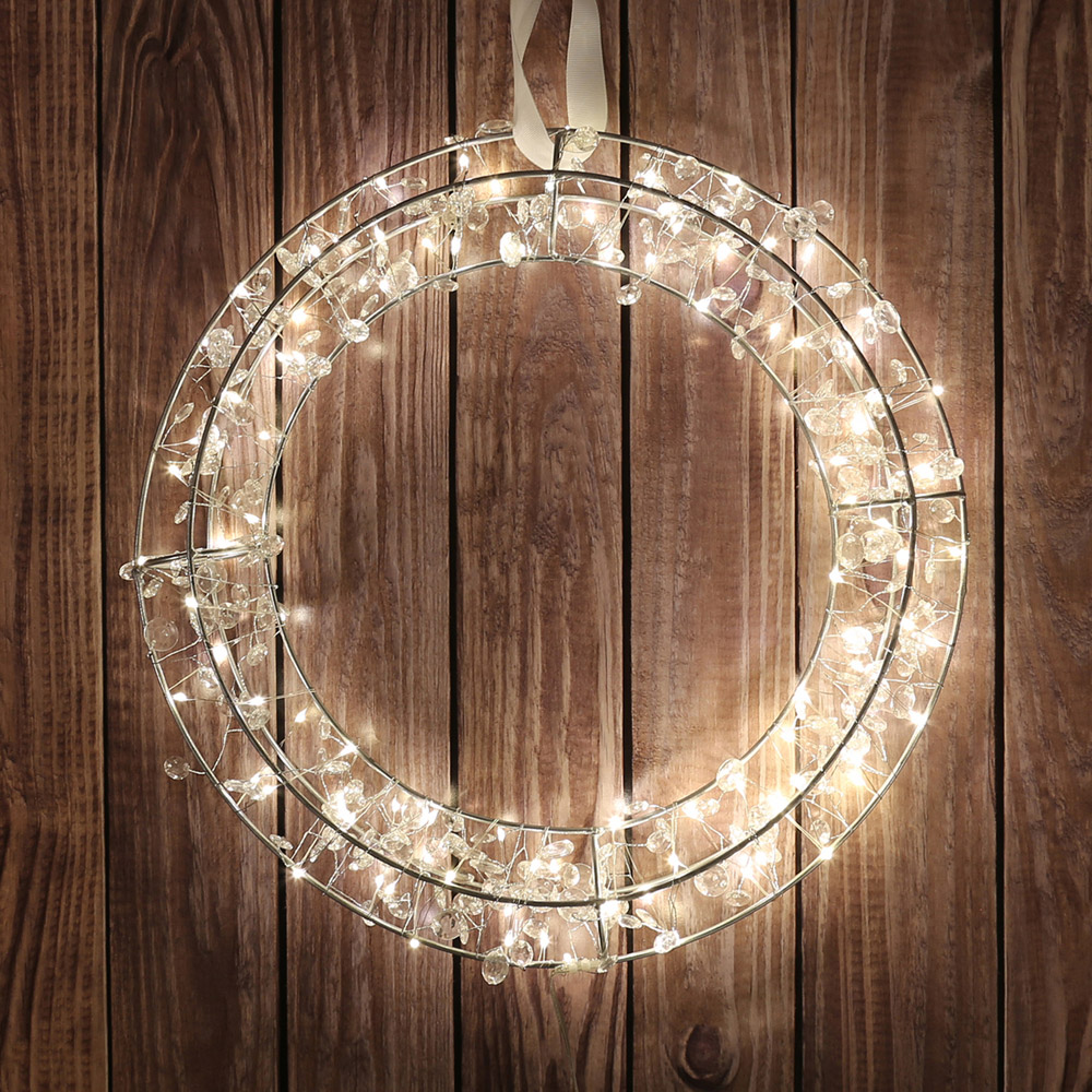 The Christmas Workshop LED Wreath 38cm Image 1