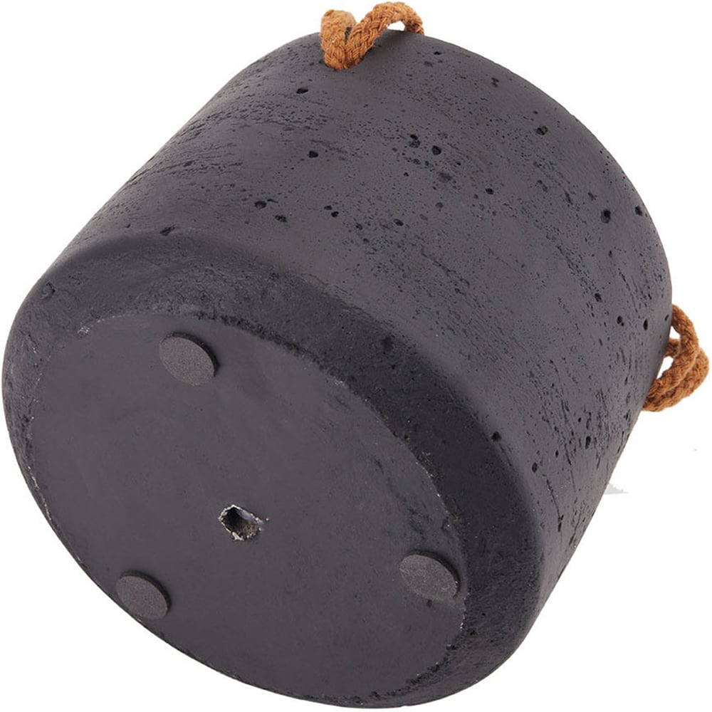 Living and Home Nordic Black Hanging Cement Planter 16cm Image 2