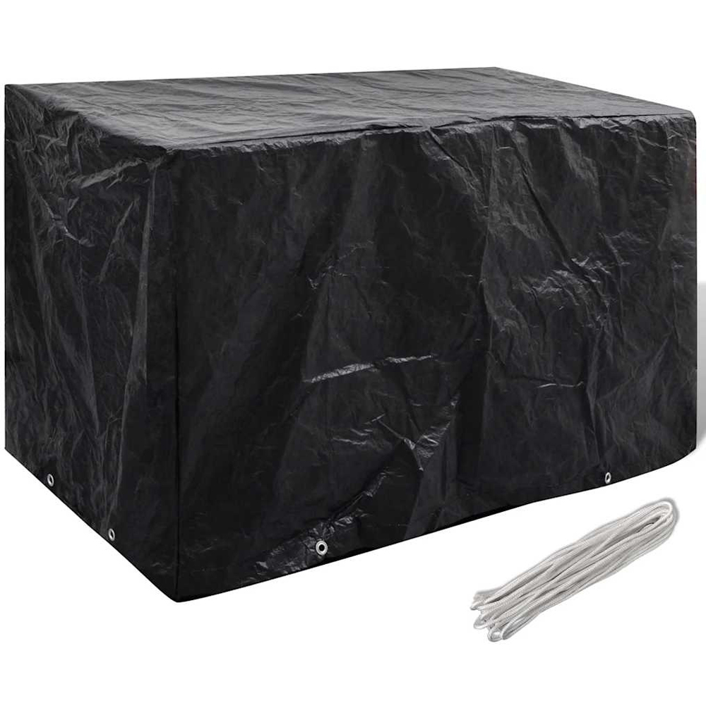 Walplus Black Water Resistant Garden Furniture Cover 140 x 70 x 90cm Image 5