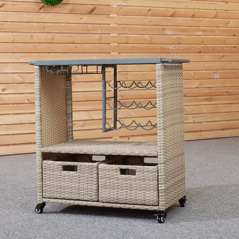 Malay Deluxe Malay Deluxe Natural Cambridge Service Cart Image 7