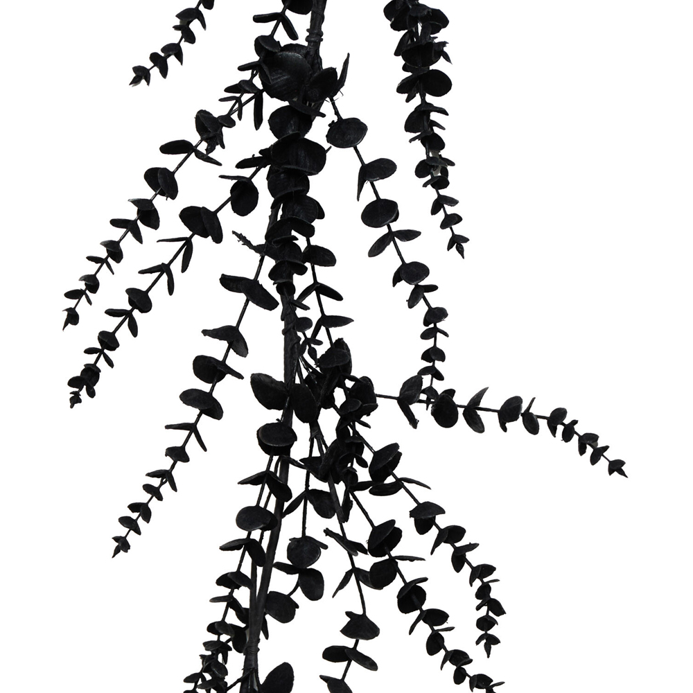 Faux Decorative Eucalyptus Garland Black Image 4