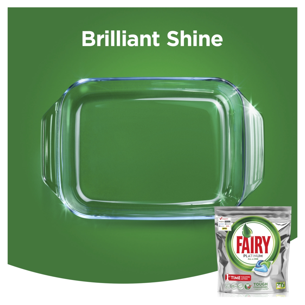 Fairy Platinum Dishwasher Tablets 70 Pack Image 4