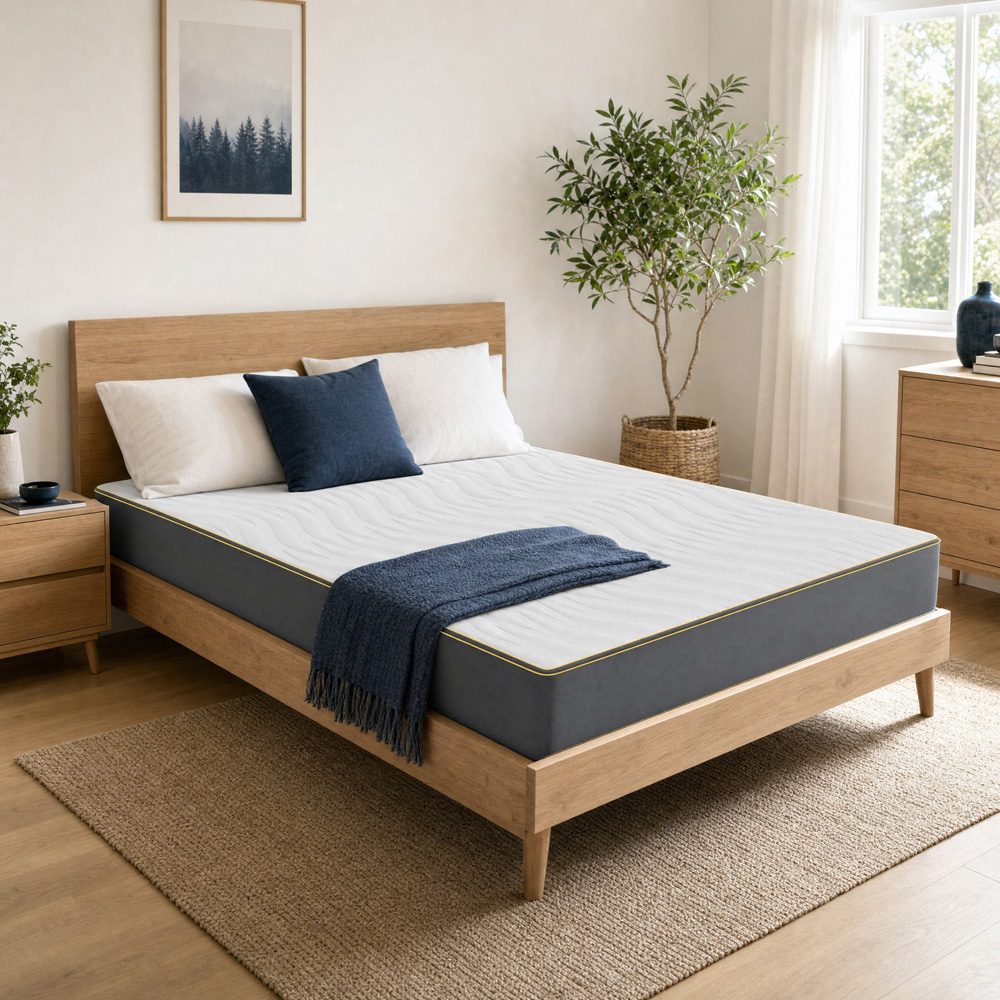 Visco Therapy Super King Size Bliss Gel Memory Foam Mattress with 2 Deep Sleep Pillow Image 2