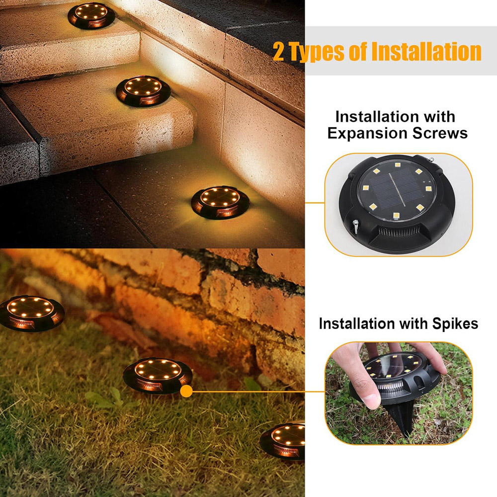 ExtraStar 4 Pack 3000K Solar Outdoor Garden Spotlight Image 4
