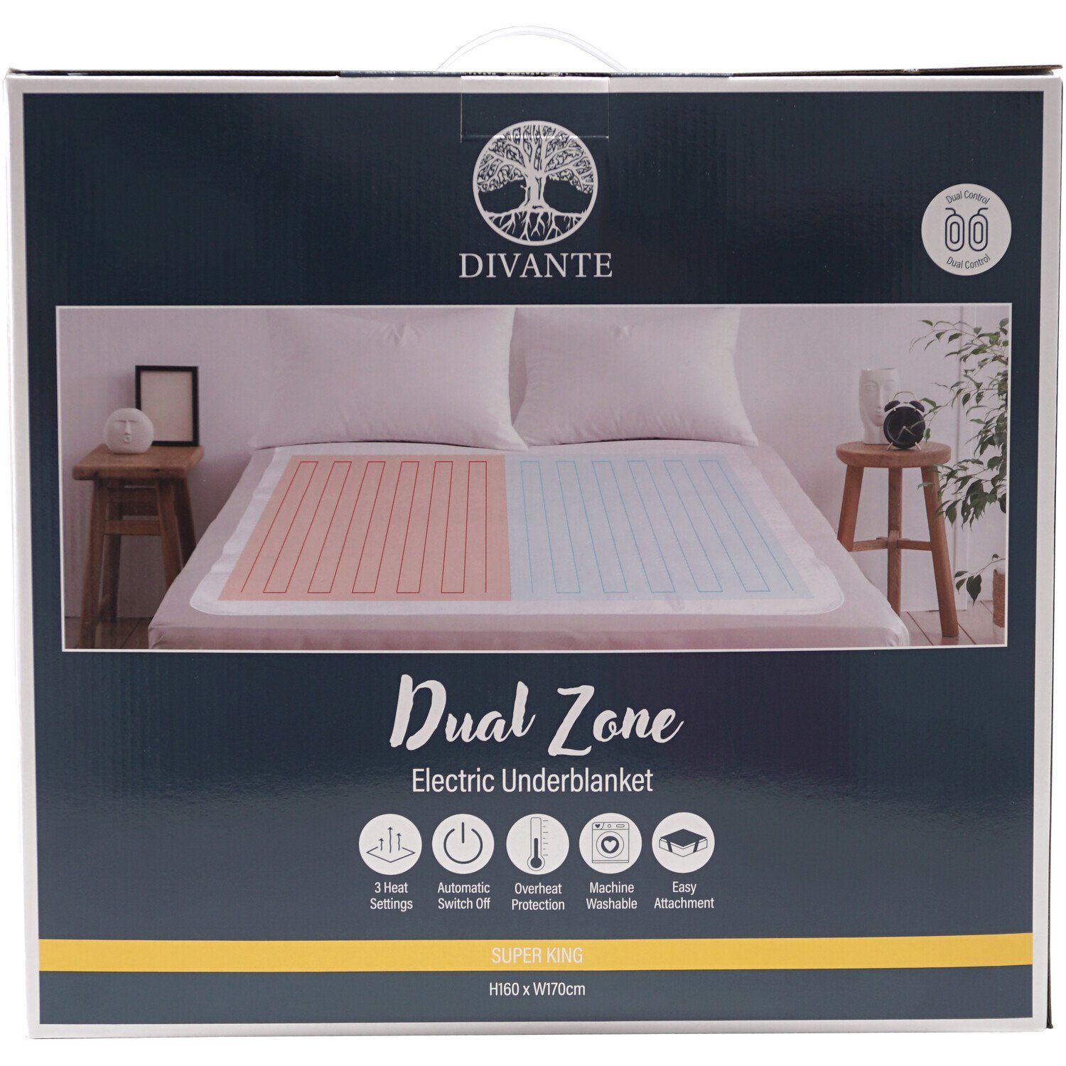 Dual Zone Electric Under Blanket Superking Image 1