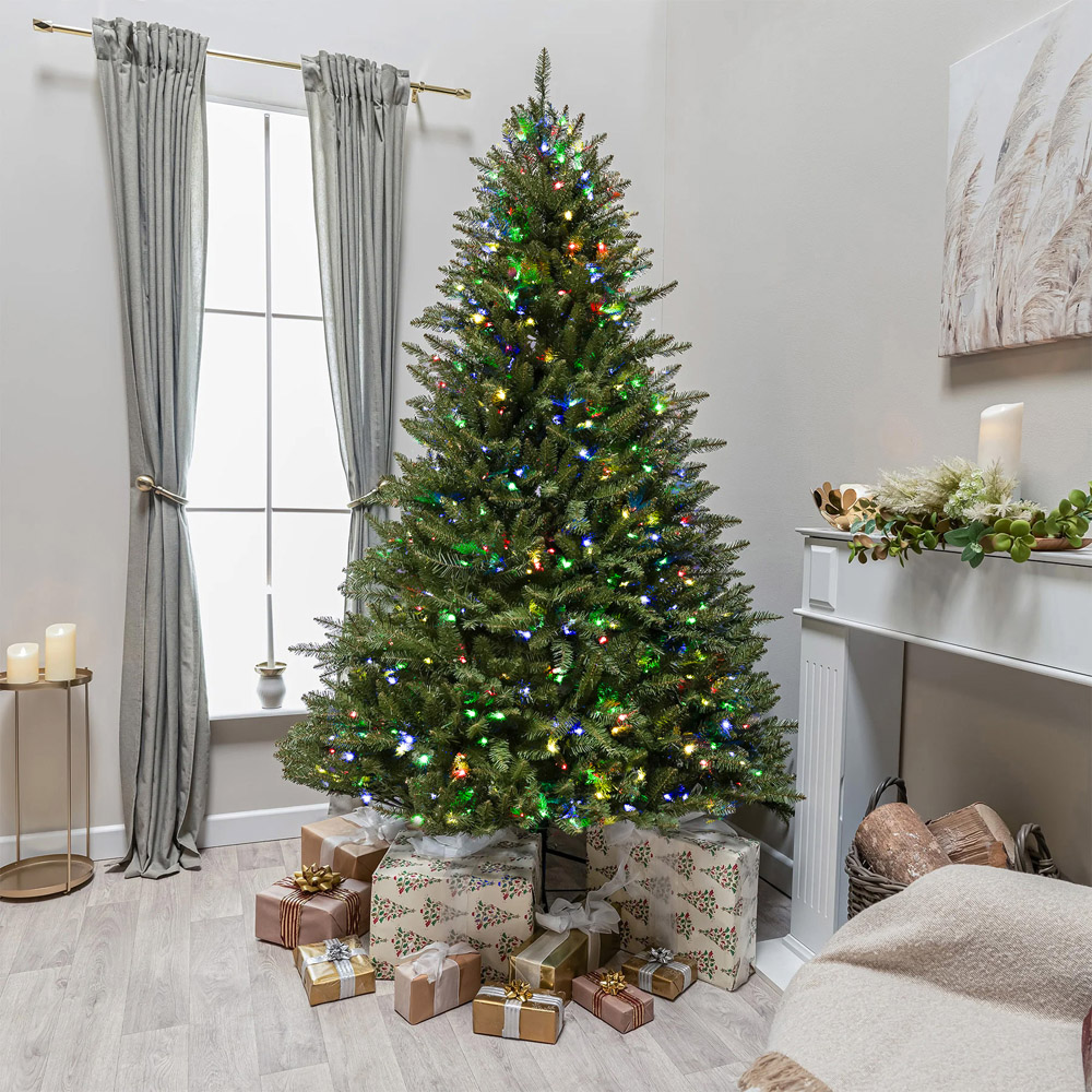 The Christmas Centre Pre-Lit Balmoral Spruce Artificial Xmas Tree 7.5ft Image 2