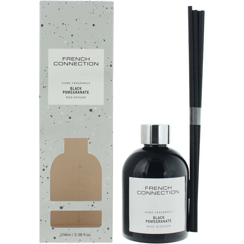 French Connection Black and White Collection Black Pomegranate Reed Diffuser 100ml Image 1
