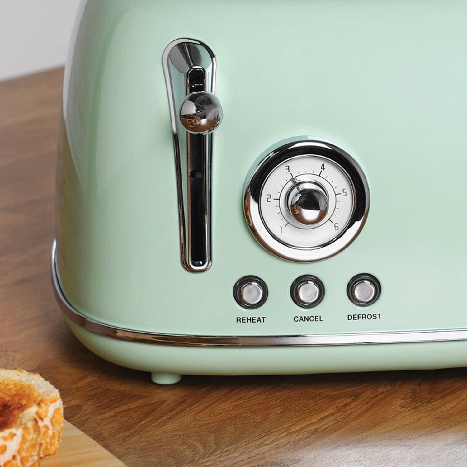 Retro 4 Slice Toaster Sage Image 6