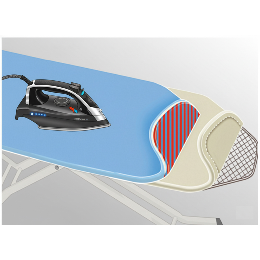Avilo Blue Ceramic Coated Ironing Board Cover 130 x 59cm Image 6