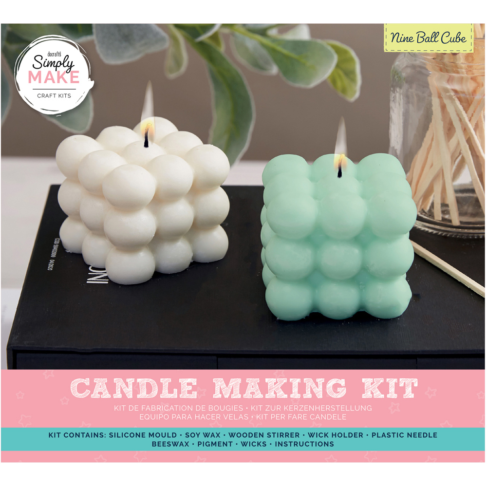 Simply Make Make Your Own 9 Ball Cube Candle Craft Kit Image 1