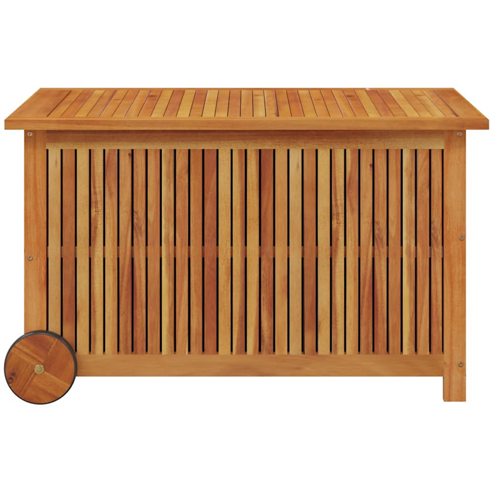 vidaXL 58 x 90 x 50cm Brown Acacia Wood Garden Storage Box Image 3