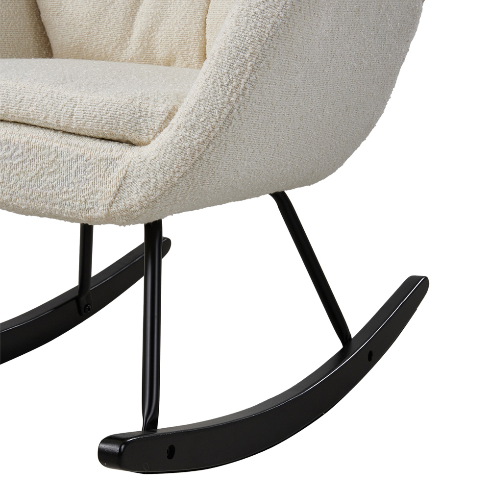 H&O Direct Modern Upholstered Rocking Chair Image 5