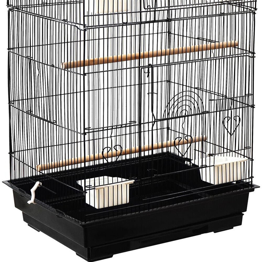 Midnight Black Metal Bird Cage Image 6
