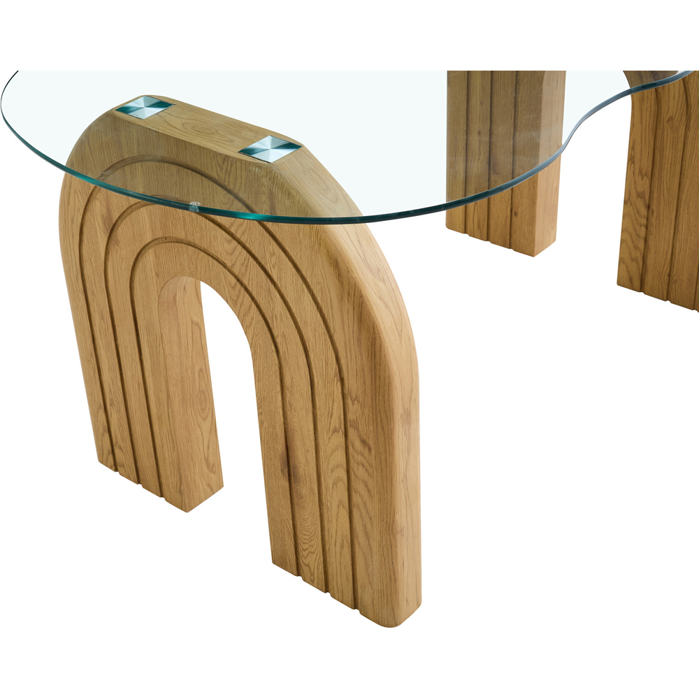 Salcombe Glass Dining Table Image 2
