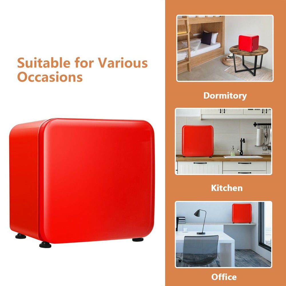 Costway EP24436GB-RE Red 45L Mini Fridge Image 4