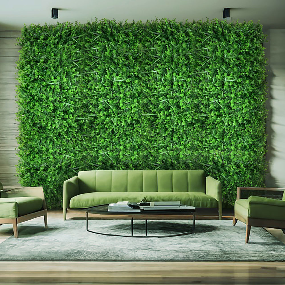 Living and Home Green Artificial Plant Hedge Wall Panel 60 x 40cm Image 8