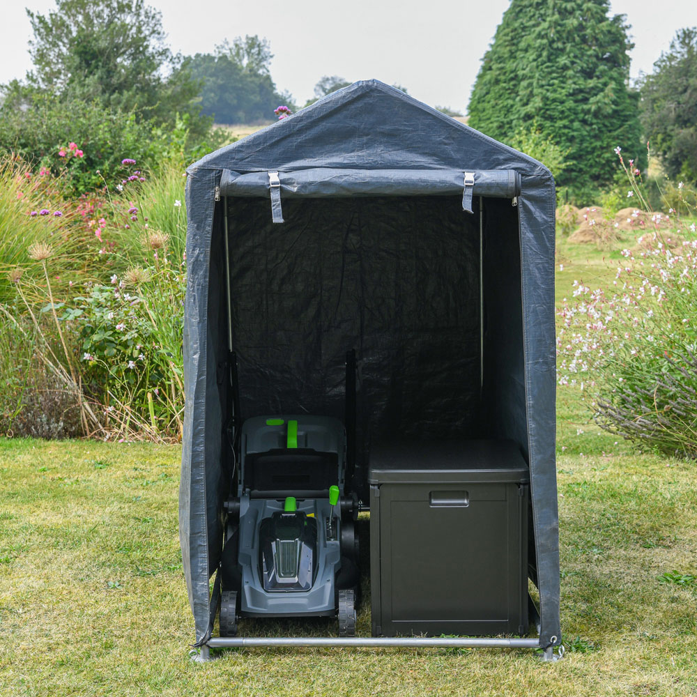 Garden Gear 3 x 5ft Dark Grey Heavy Duty PE Cover Garden Shed Image 4